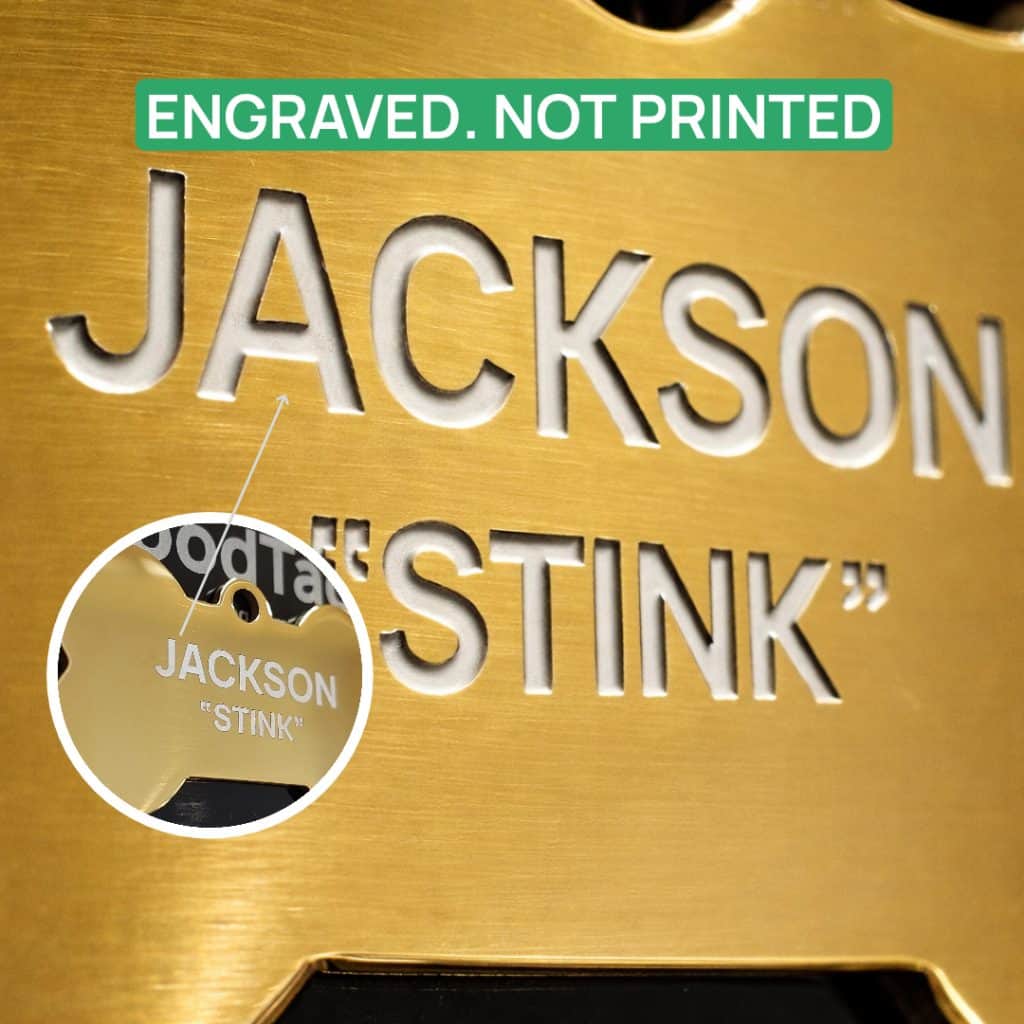 Engraved not printed