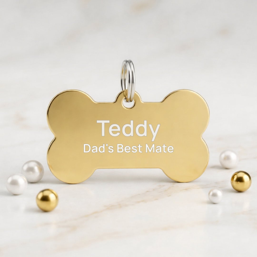 Engraved Gold Class Bone