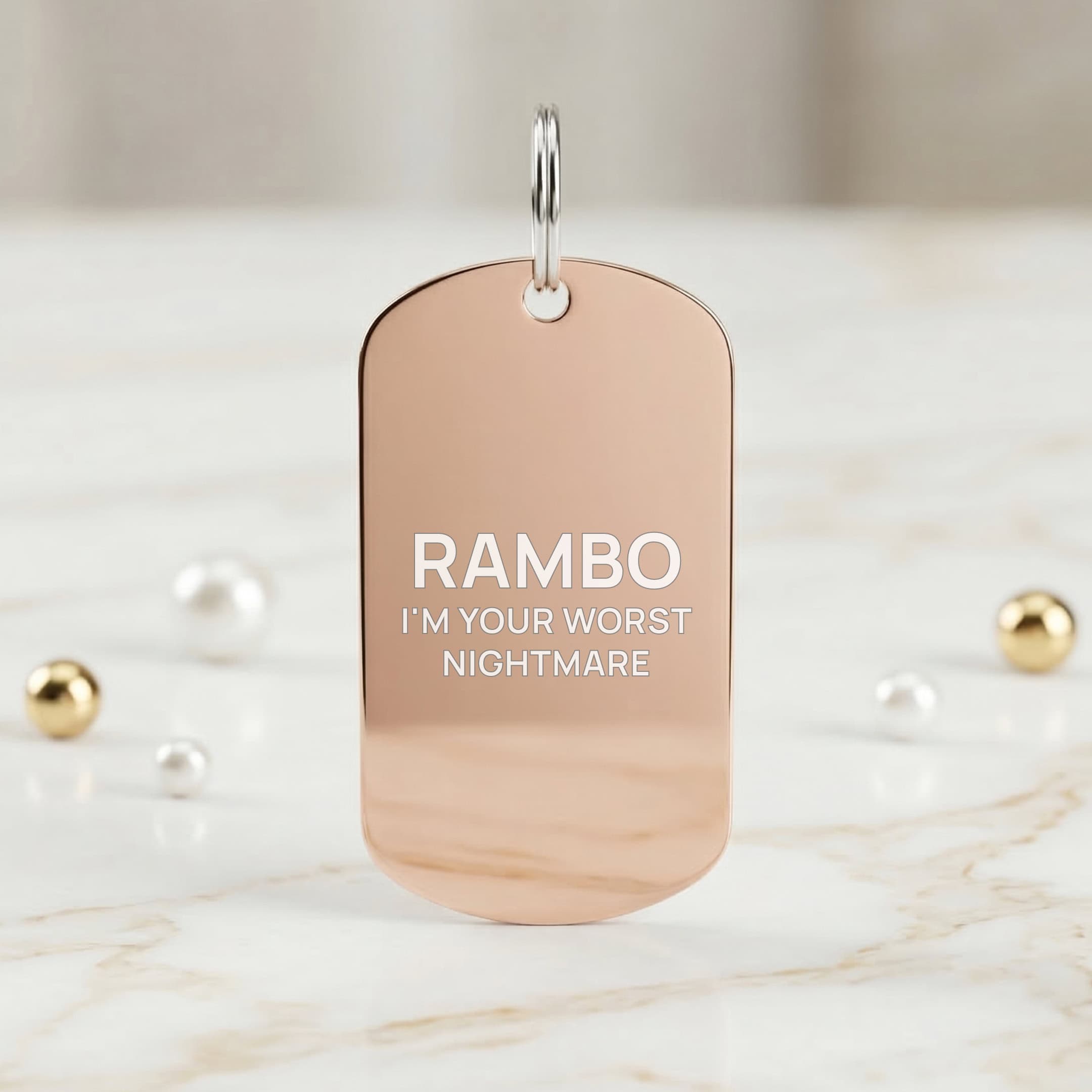 Rose Gold Scout Military Engraved