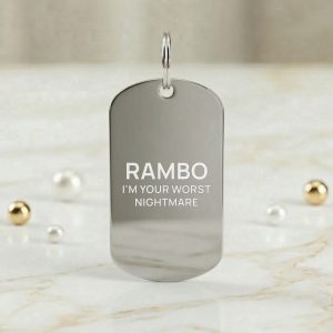 Stainless Steel Scout Military Engraved