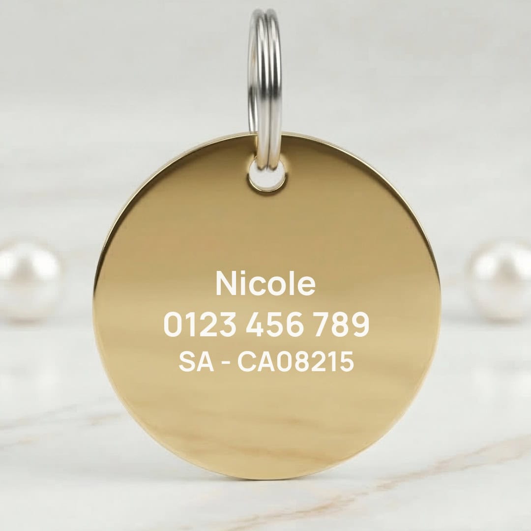 Golden Retriever Clan Dog ID Tag – Round - Image 3