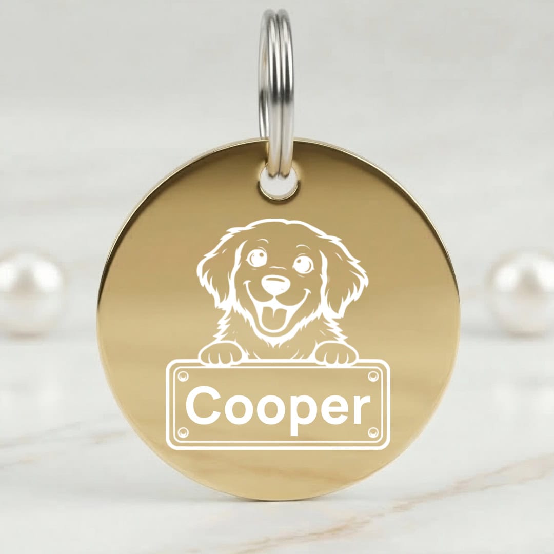 Golden Retriever Dog Tag