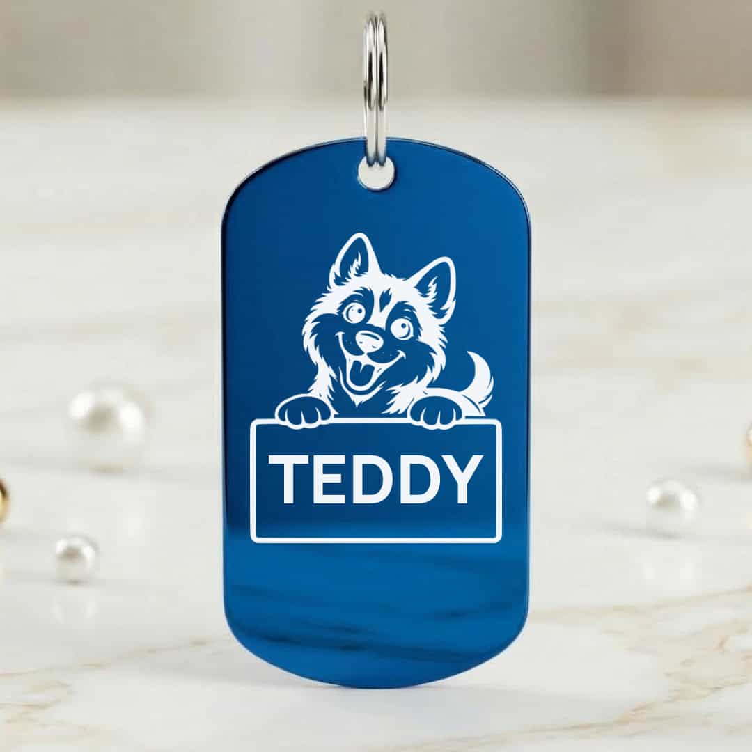 Husky Clan Dog ID Tag – Military - Image 2