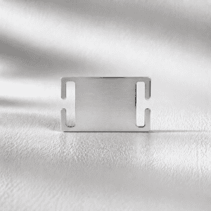 Stainless Steel Slide-on Dog Tag - Silver