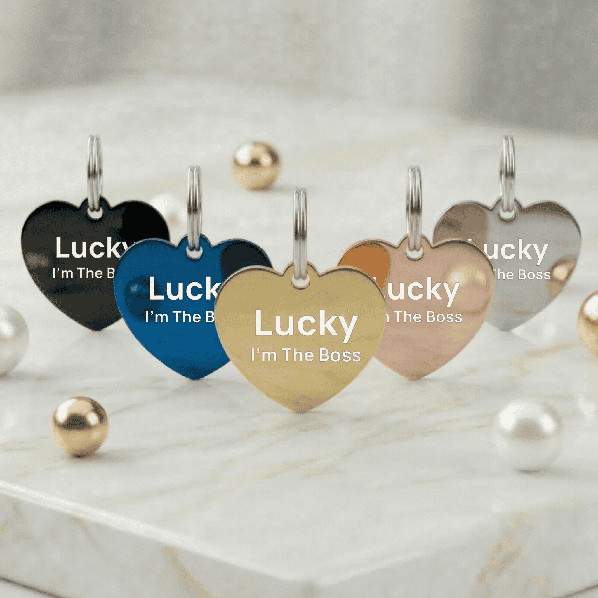 Classic Engraved Heart Tag
