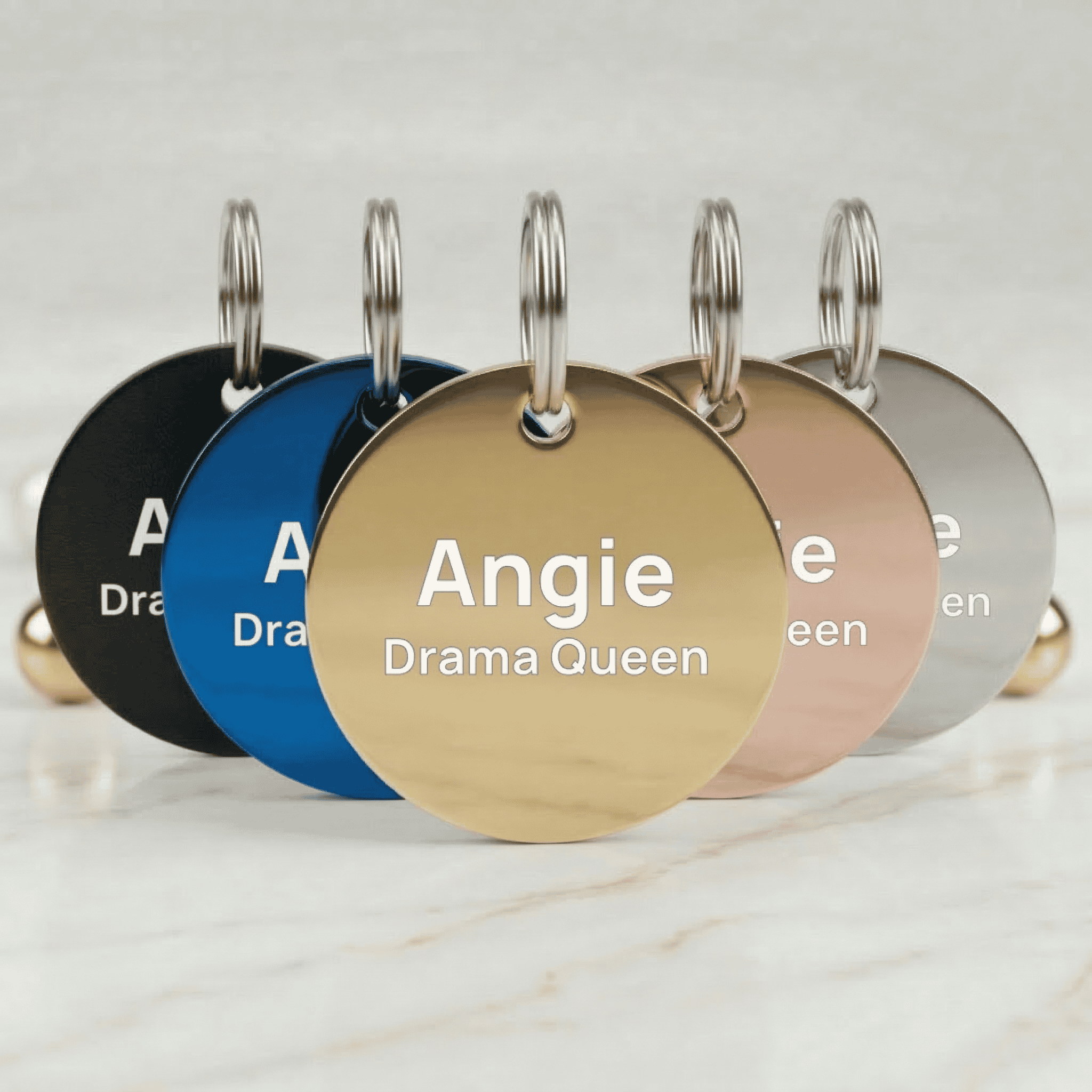 Classic Engraved Round Tag