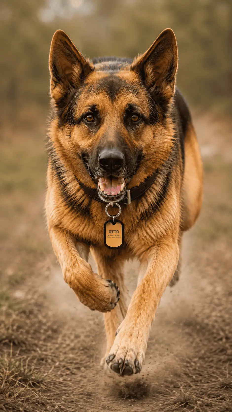 MoodTag Classic Round Dog ID Tag