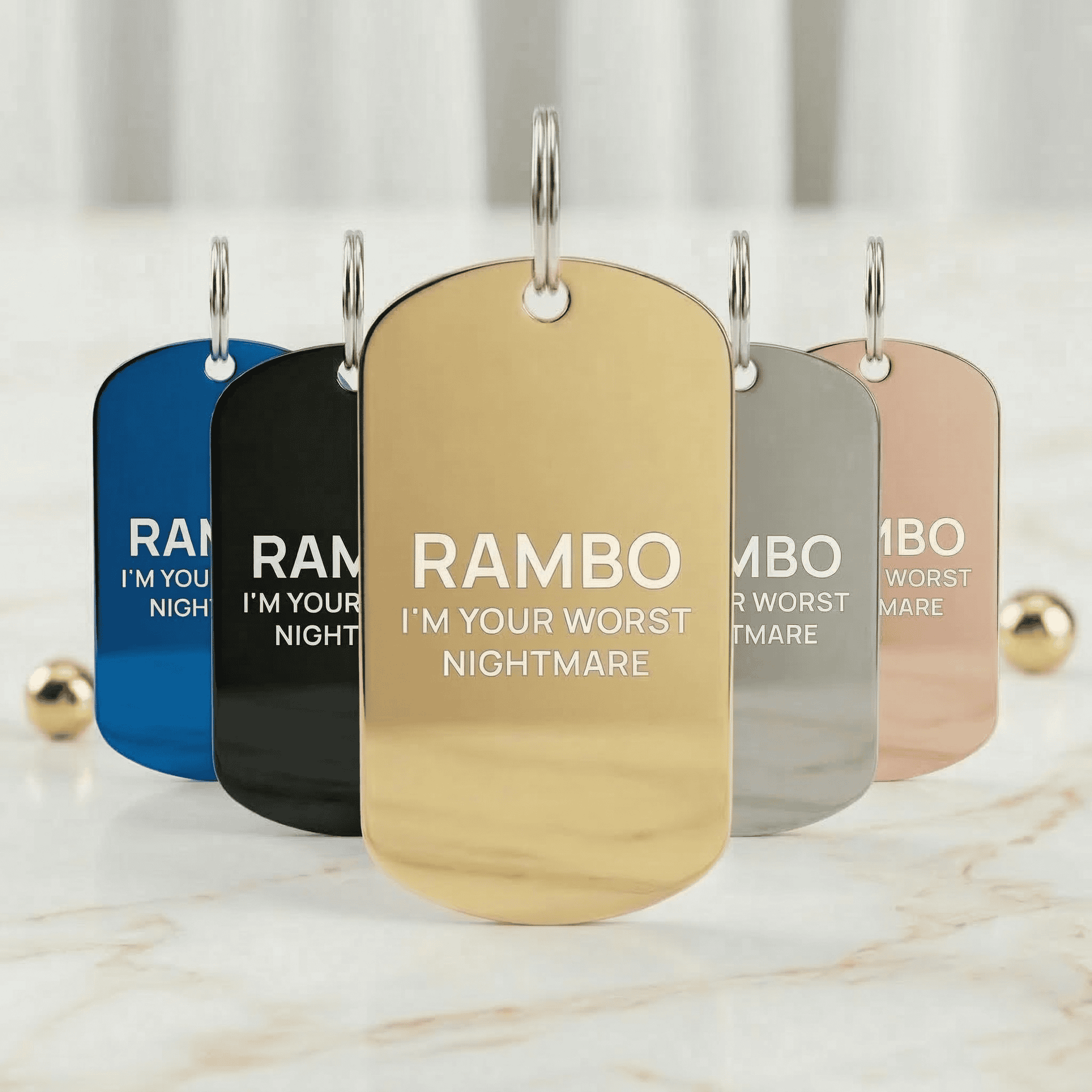 Classic Engraved Scout Military Tag