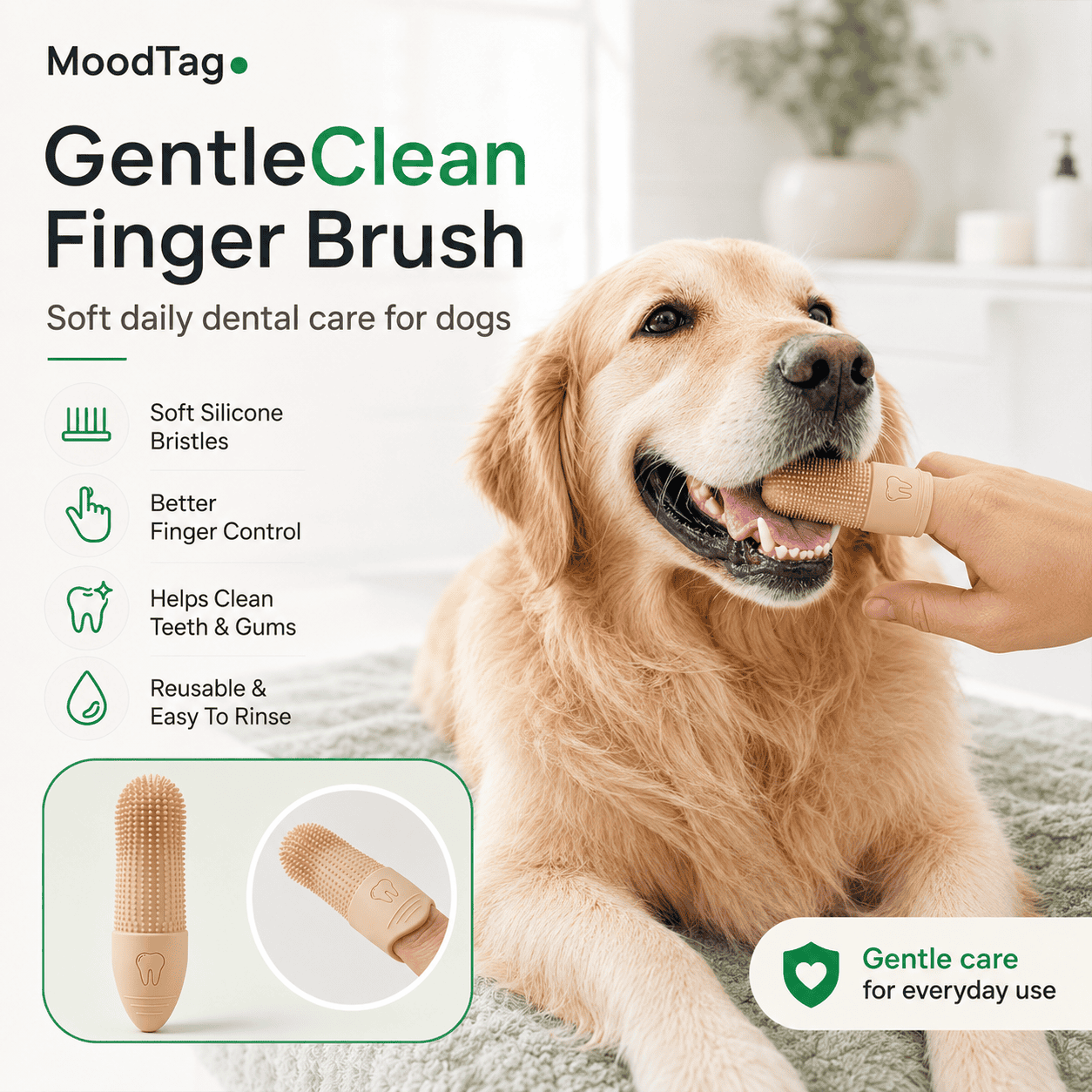 GentleClean Finger Brush